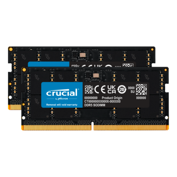 Crucial CT2K32G52C42S5 module de mémoire 64 Go 2 x 32 Go DDR5 5200 MHz ECC 