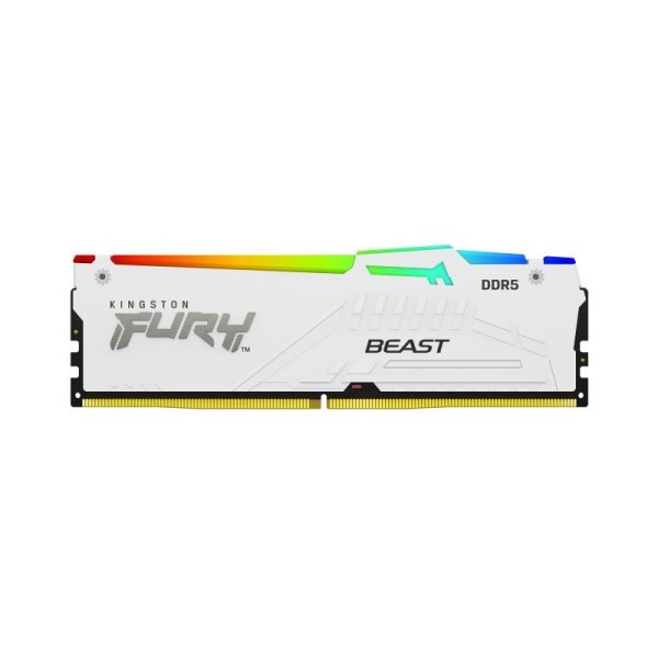 Kingston Technology FURY Beast 32 Go 5600 MT/s DDR5 CL36 DIMM (Kits de 2) White RGB EXPO 