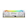 Kingston Technology FURY 32 Go 6000 MT/s DDR5 CL32 DIMM (Kits de 2) Renegade RGB Blanc XMP 