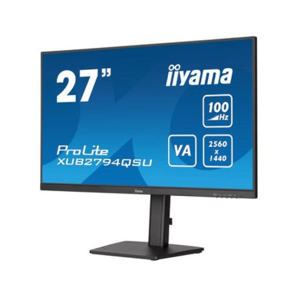 iiyama ProLite XUB2794QSU-B6 écran plat de PC 68,6 cm (27") 2560 x 1440 pixels Wide Quad HD LCD Noir 