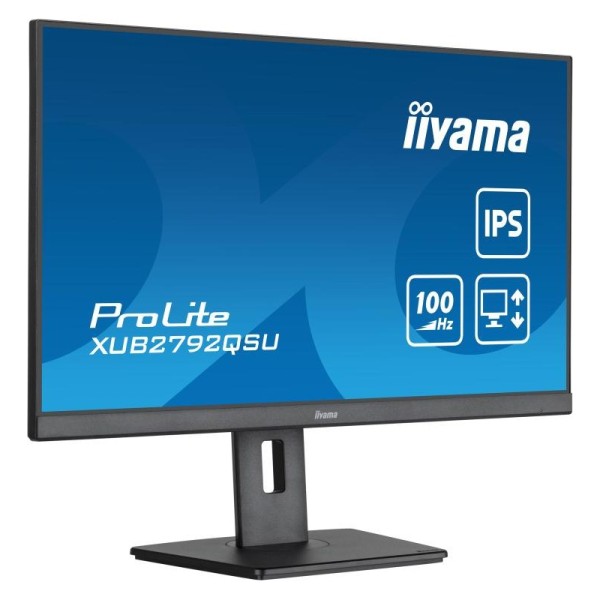 iiyama ProLite écran plat de PC 68,6 cm (27") 2560 x 1440 pixels Full HD LED Noir 