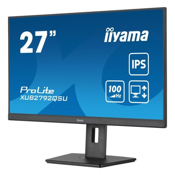 iiyama ProLite écran plat de PC 68,6 cm (27") 2560 x 1440 pixels Full HD LED Noir 