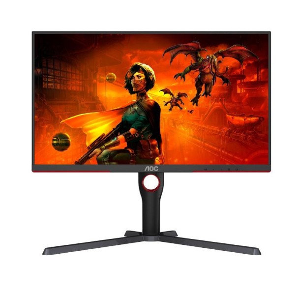 AOC G3 U27G3X/BK écran plat de PC 68,6 cm (27") 3840 x 2160 pixels 4K Ultra HD LED Noir, Rouge 