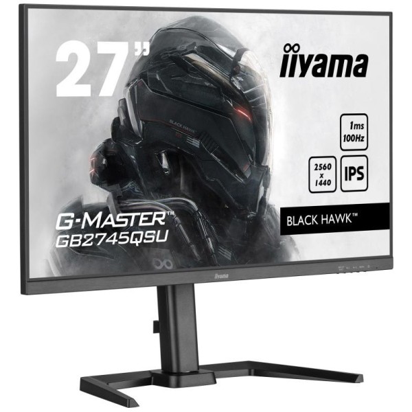 iiyama G-MASTER GB2745QSU-B1 écran plat de PC 68,6 cm (27") 2560 x 1440 pixels 2K Ultra HD LED Noir 