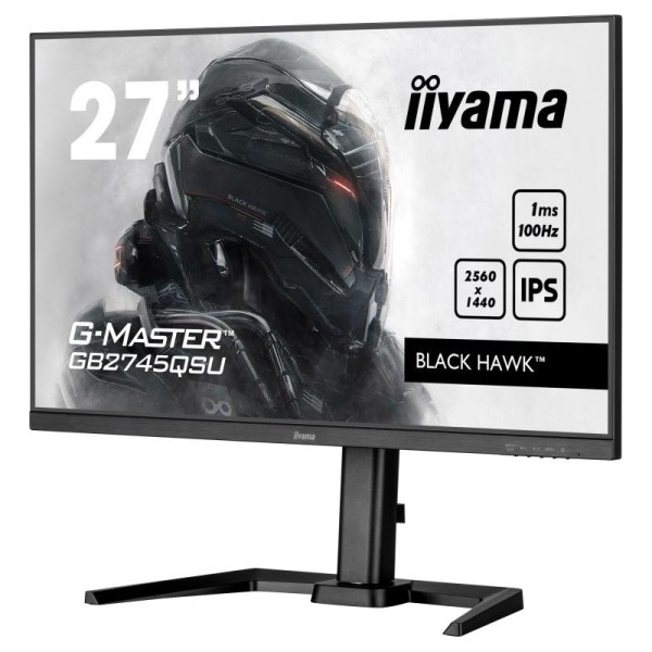 iiyama G-MASTER GB2745QSU-B1 écran plat de PC 68,6 cm (27") 2560 x 1440 pixels 2K Ultra HD LED Noir 