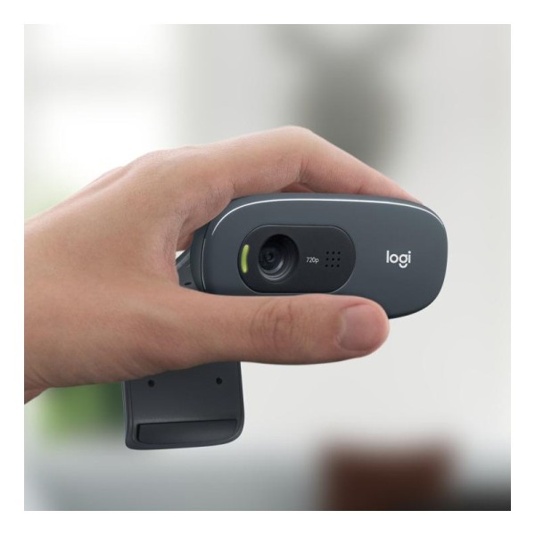 Logitech C270 HD webcam 3 MP 1280 x 720 pixels USB 2.0 Noir 