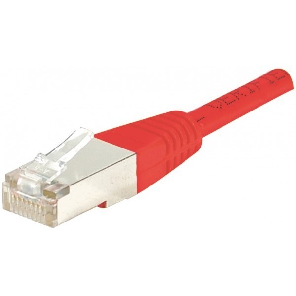 Cordon RJ45 catégorie 6 F/UTP rouge - 0,5 m852552Cordon RJ45 catégorie 6 F/UTP rouge - 0,5 m