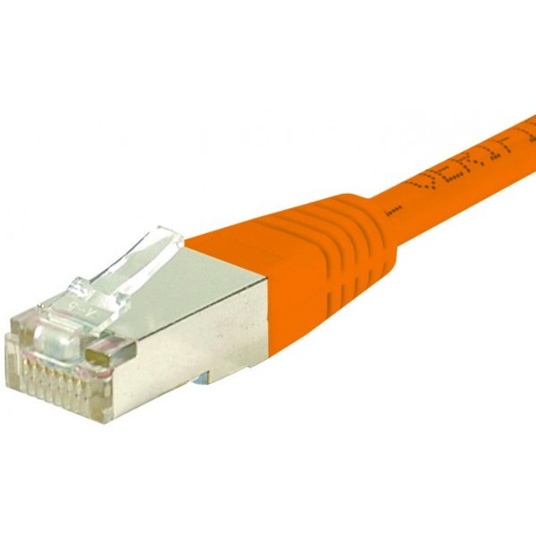 Cordon RJ45 catégorie 6 F/UTP orange - 7 m857950Cordon RJ45 catégorie 6 F/UTP orange - 7 m