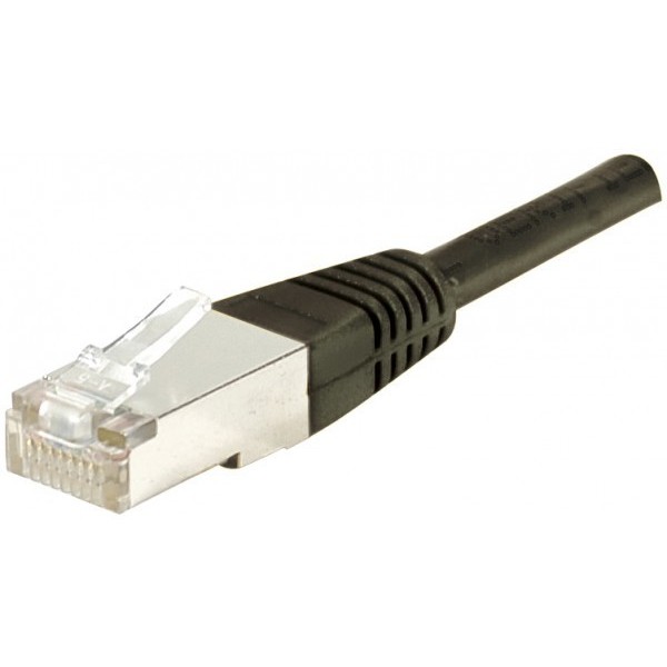 Cordon RJ45 catégorie 6 F/UTP noir - 0,3 m852561Cordon RJ45 catégorie 6 F/UTP noir - 0,3 m