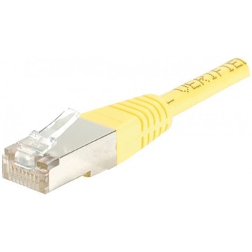 Cordon RJ45 catégorie 6 F/UTP jaune - 7 m852610Cordon RJ45 catégorie 6 F/UTP jaune - 7 m