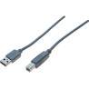 Cordon USB 2.0 A / B gris - 5,0 m532514Cordon USB 2.0 A / B gris - 5,0 m