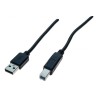 Cordon USB 2.0 type A / B noir - 5m352451Cordon USB 2.0 type A / B noir - 5m