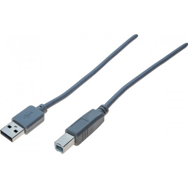 Cordon USB 2.0 A / B gris - 3,0 m532513Cordon USB 2.0 A / B gris - 3,0 m