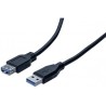 Rallonge éco USB  3.0 type A / A noire - 0,5 m532459