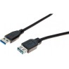 Rallonge USB 3.0 type A / A noire - 1,8 m532469