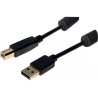 Cordon USB 2.0 type A / B avec ferrites noir - 1,0 m532429Cordon USB 2.0 type A / B avec ferrites noir - 1,0 m