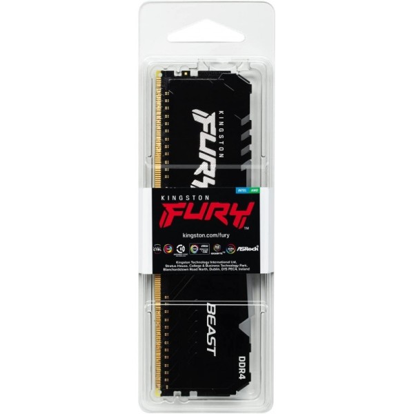 KINGSTON 16G (1x16G) D4 3600Mhz FURY Beast RGB 